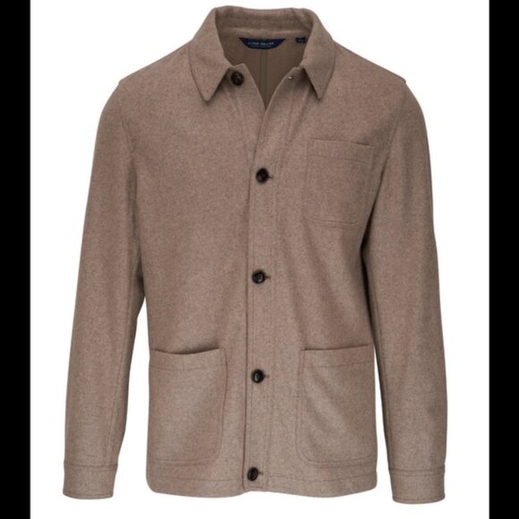 Artisan Crafted Jute Cashmere Chore Jacket - Picture 1 of 3